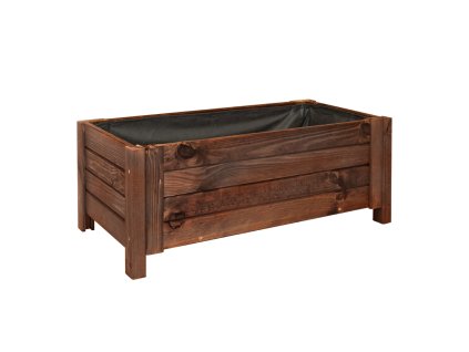 Holzkasten für die Terrasse - braun, 79 x 39 x 30 cm