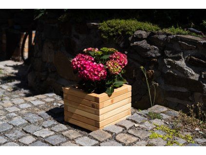 Beistelltischwürfel aus Holz – hellbraun, 29 x 29 x 36 cm