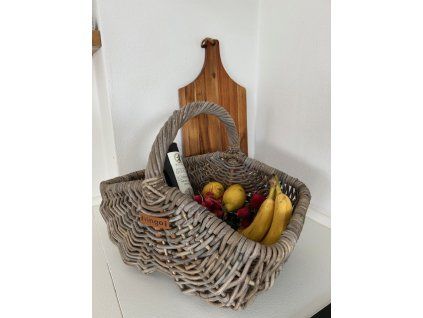 Rattan-Einkaufskorb, 49x31, H. 21