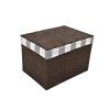 Úložný box s víkem hnědy (Rozměry (cm) 32x21, v. 24)