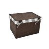 Úložný box s víkem hnědy (Rozměry (cm) 32x21, v. 24)
