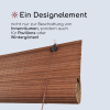 Verdunkelungsrollo aus Bambus - hellbraun