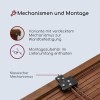 Verdunkelungsrollo aus Bambus - braun
