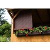 Holzrollo für Pergola - Farbe Milchschokolade