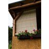 Holzrollo für Pergola - Naturfarbe