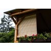 Holzrollo für Pergola - Naturfarbe