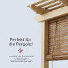 Holzrollo für Pergola - Naturfarbe