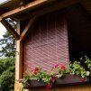 Holzrollo für Pergola - Kirschbaum