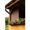 Holzrollo für Pergola - braun