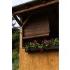 Holzrollo für Pergola - braun