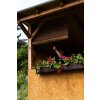 Holzrollo für Pergola - braun