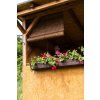 Holzrollo für Pergola - braun