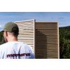 Holzparavent für die Terrasse