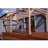 Holzparavent für die Terrasse