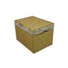 Vyšší úložný box žíhaný s látkou paris (Rozměry (cm) 33x23, v.23|37x26, v.25|41x30, v.27|45x34, v.29;)