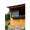 Holzrollo für Pergola - grau