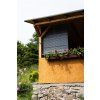 Holzrollo für Pergola - grau