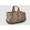 Rattan-Einkaufskorb - grau, 46 x 32 x 44 cm