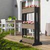 Holzständer für Blumenkästen – 3-stöckig, grau