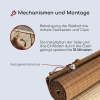 Bambusvordach für Pergola - natur