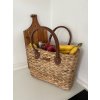 Strandtasche aus Wasserhyazinthe, quadratisch