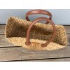Strandtasche aus Wasserhyazinthe, rund