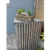 Rattan-Blumenkasten mit Kunststoffeinsatz