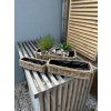 Rattan-Blumenkasten mit Kunststoffeinsatz
