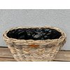 Rattan-Blumenkasten, oval