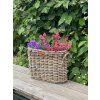 Rattan-Blumenkasten, oval